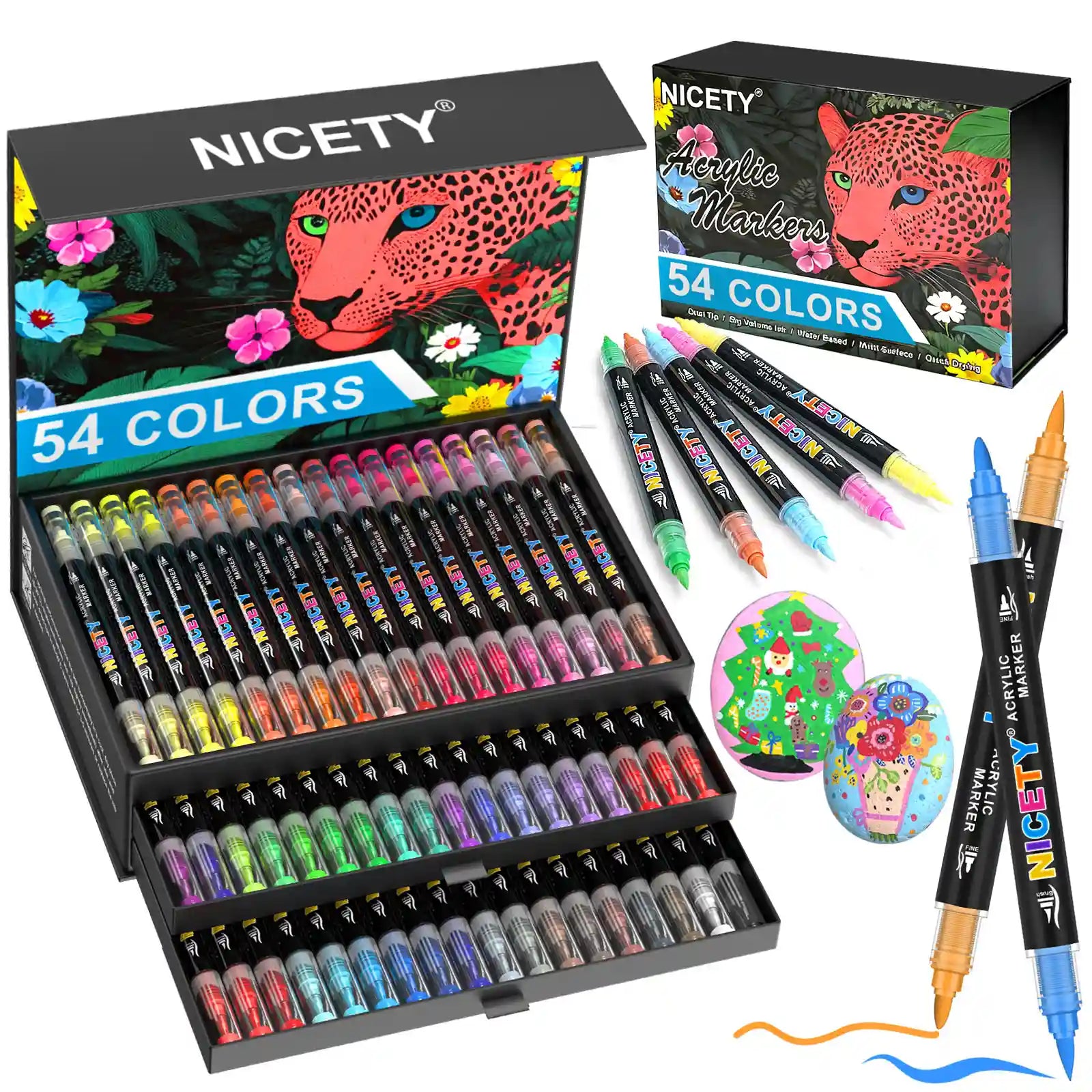 NICETY 54 Dual-Tip Markers for Drawing & Art