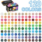 NICETY 120-Color Direct-Ink Acrylic Paint Marker Set