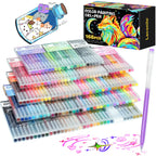 NICETY 168-Color Gel Ink Pens – 0.5mm Fine Tip Set for Art & Notes