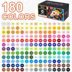 NICETY 180-Color Direct-Ink Acrylic Paint Marker Set