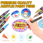 NICETY 72-Color Direct-Ink Acrylic Paint Marker Set