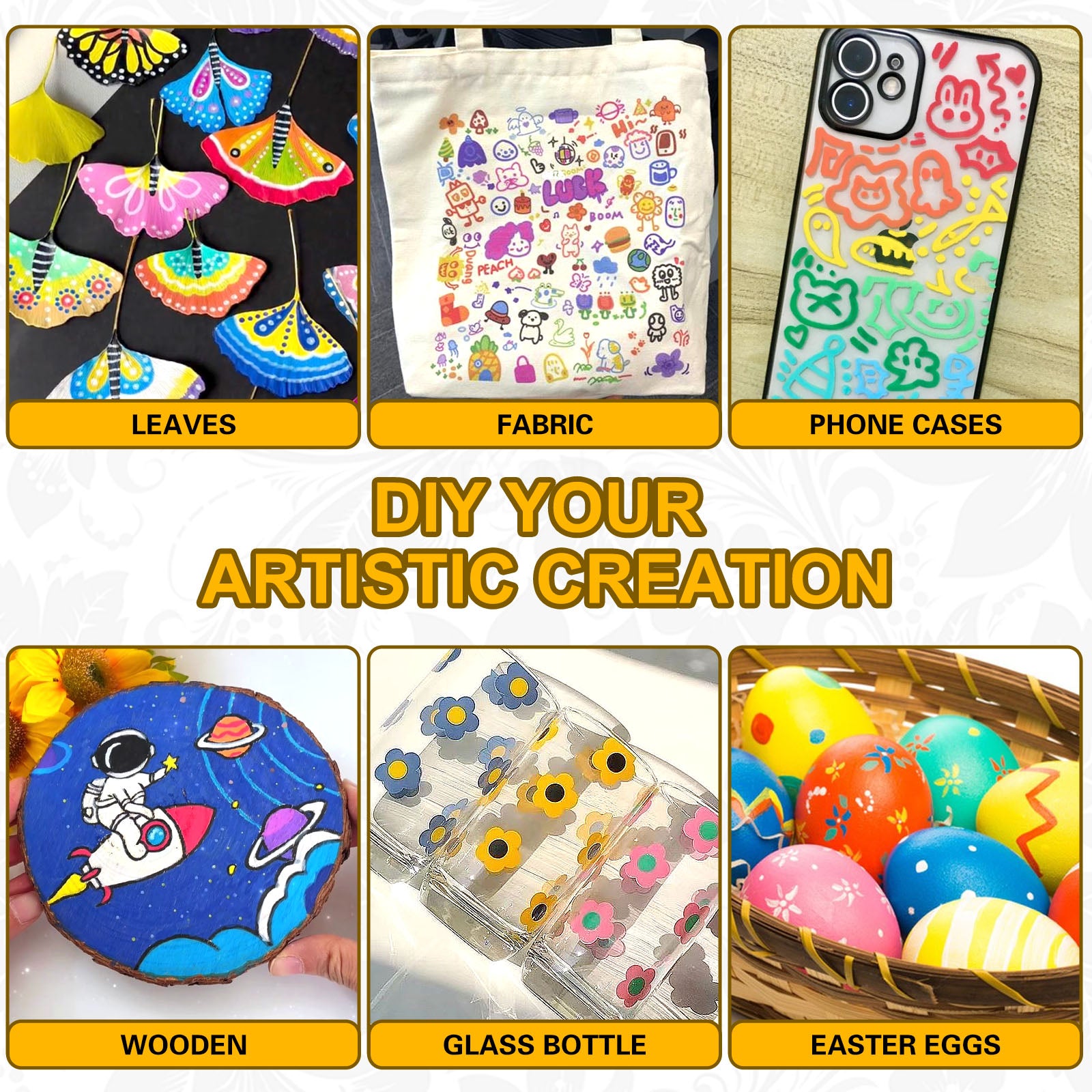 NICETY 168-Color Acrylic Paint Marker Set