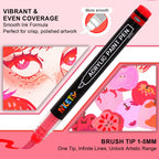 Nicety 32 Colors Acrylic Paint Pens, Red Tones, Direct Liquid Ink, Art Markers Set for Painting