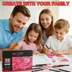 NICETY 32 P Red-Tone Acrylic Paint Markers (Gift Packaging)