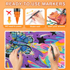 NICETY 180-Color Direct-Ink Acrylic Paint Marker Set