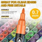 NICETY 168-Color Acrylic Paint Marker Set