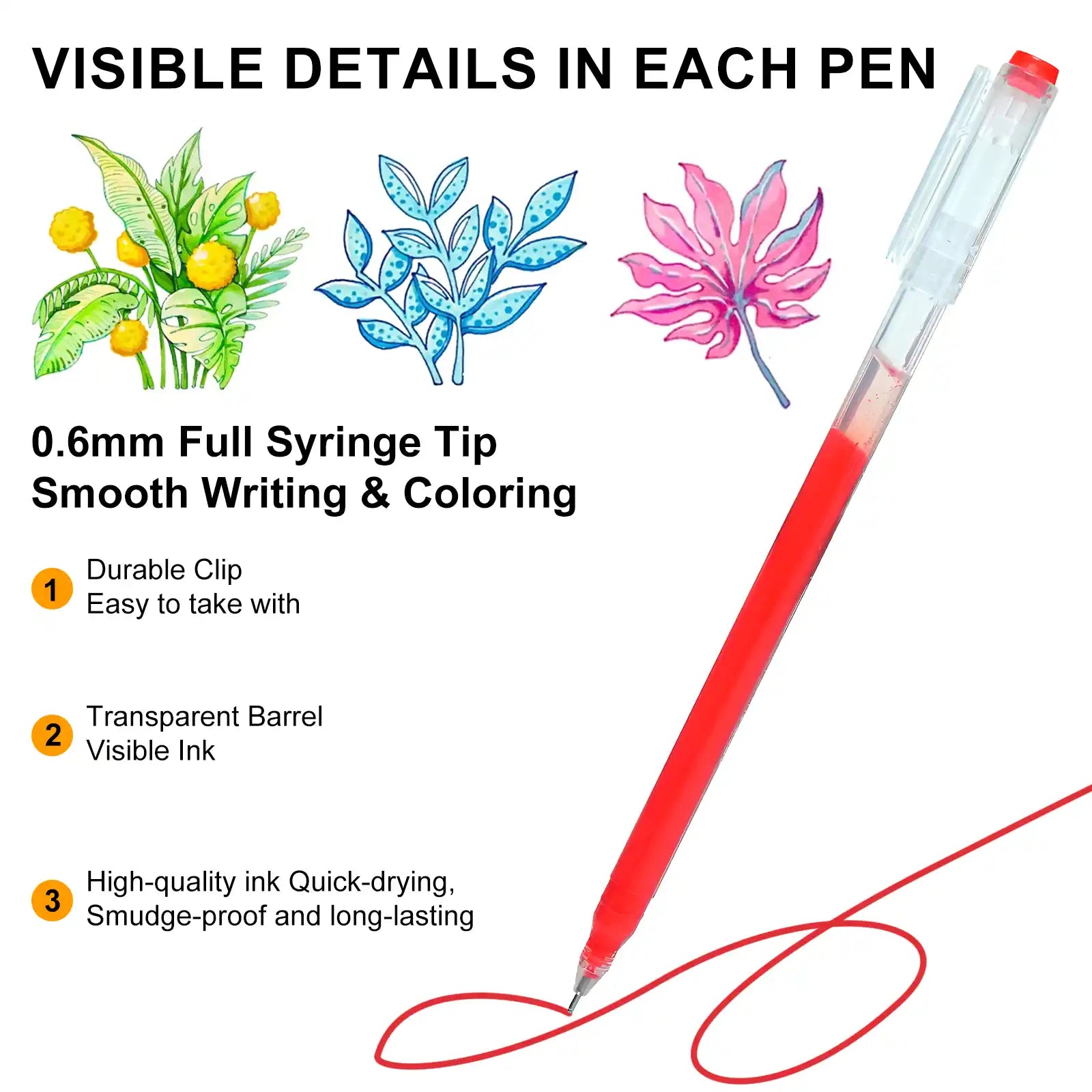 NICETY 168-Color Gel Ink Pens – 0.5mm Fine Tip Set for Art & Notes