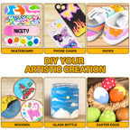 NICETY 72-Color Direct-Ink Acrylic Paint Marker Set