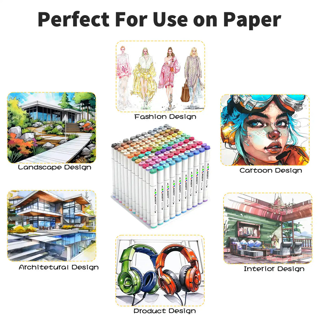 Nicety 120 Colors Gel Pens Set for Drawing, Coloring & Journaling