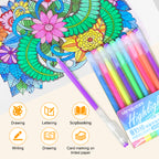 NICETY 168-Color Gel Ink Pens – 0.5mm Fine Tip Set for Art & Notes