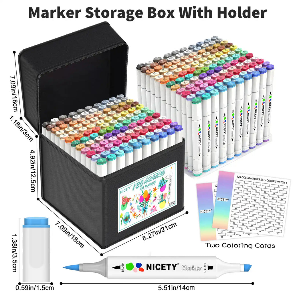 Nicety 120 Colors Gel Pens Set for Drawing, Coloring & Journaling