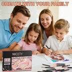 NICETY 32 P Skin Tones-Tone Acrylic Paint Markers (Gift Packaging)