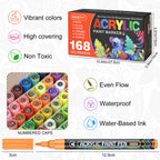 NICETY 168-Color Acrylic Paint Marker Set