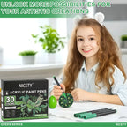 Nicety 30-Color Acrylic Marker Green Art Painting Set