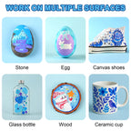 NICETY 32 P Blue-Tone Acrylic Paint Markers (Gift Packaging)