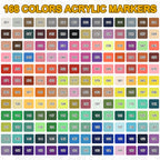 NICETY 168-Color Acrylic Paint Marker Set