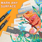 NICETY 180-Color Direct-Ink Acrylic Paint Marker Set