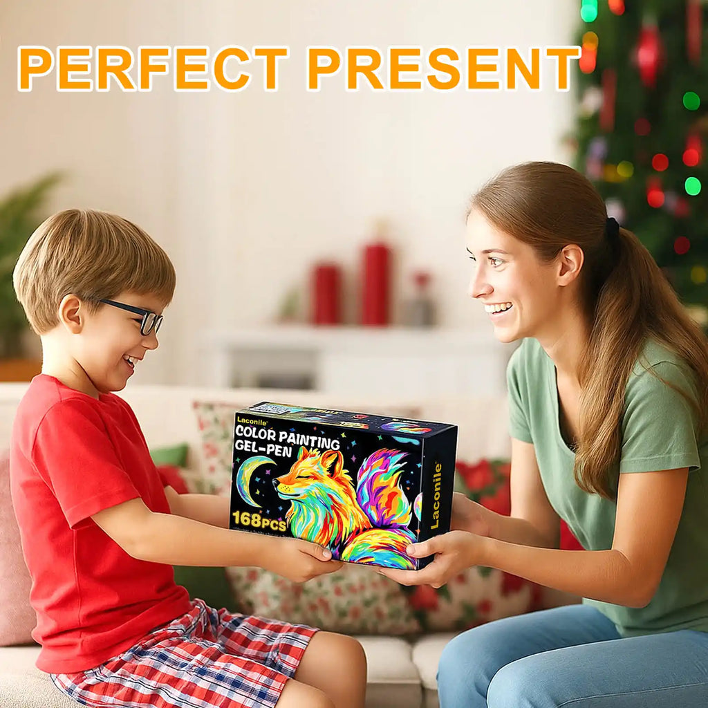 NICETY 168-Color Gel Ink Pens – 0.5mm Fine Tip Set for Art & Notes