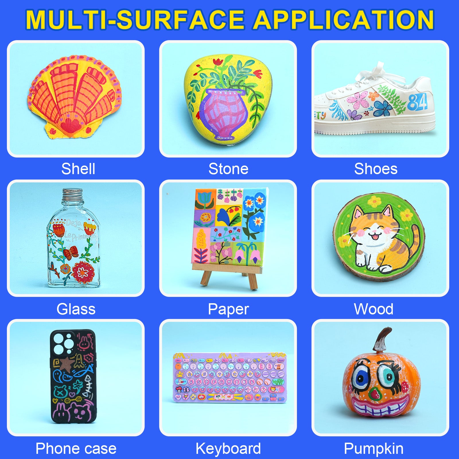 NICETY 84-Color Artist Markers – Rich Waterproof Ink & Soft Brush Tips for Smooth Coloring