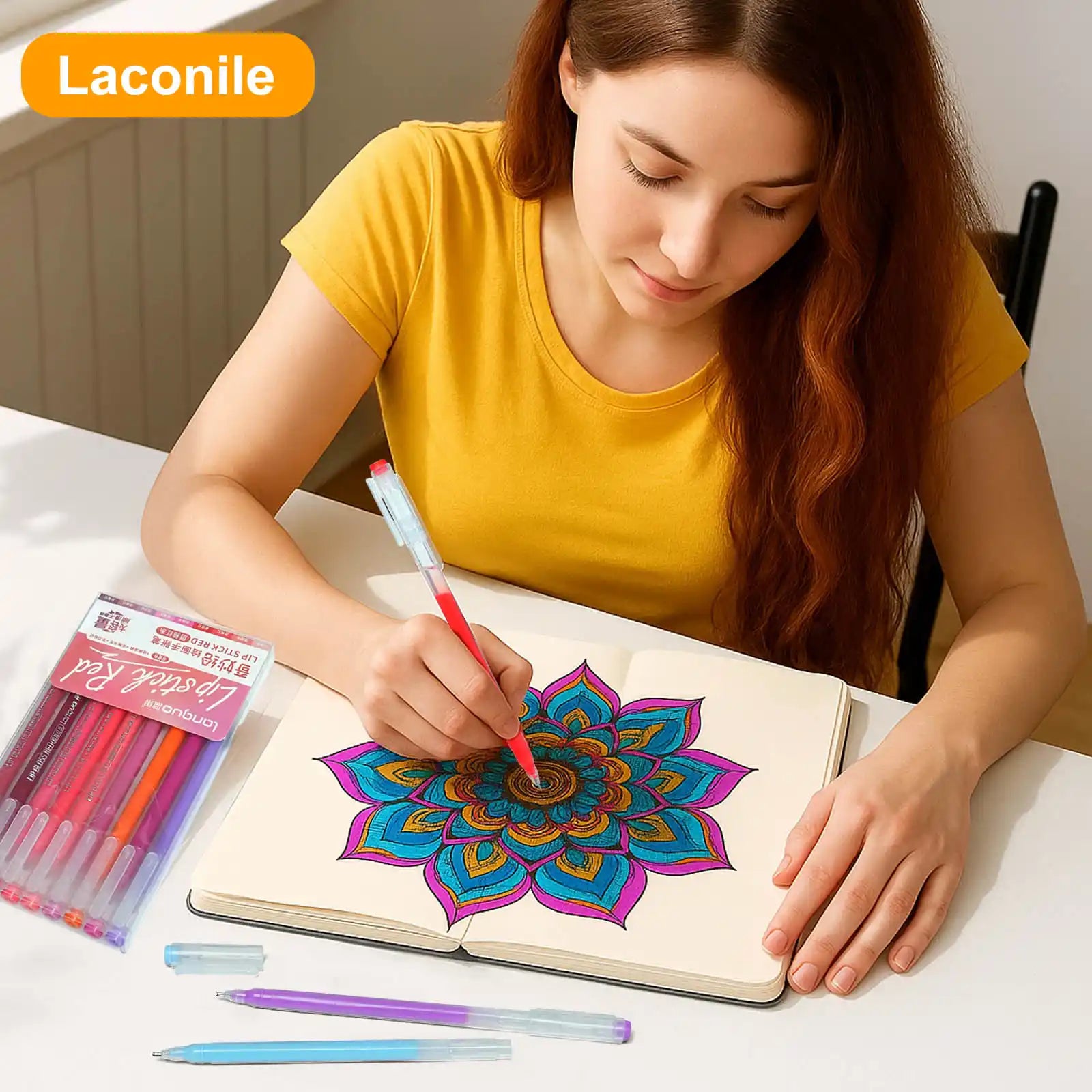 NICETY 168-Color Gel Ink Pens – 0.5mm Fine Tip Set for Art & Notes