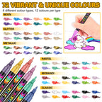 NICETY 72-Color Direct-Ink Acrylic Paint Marker Set