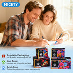 Nicety 72 Colors Single Tip Acrylic Paint Pens Set, Quick Dry Waterproof Art Markers for Drawing, Painting & Crafts