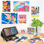 NICETY 180-Color Direct-Ink Acrylic Paint Marker Set